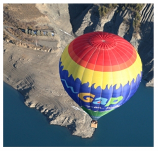  Flug im Heißluftballon in Embrun 